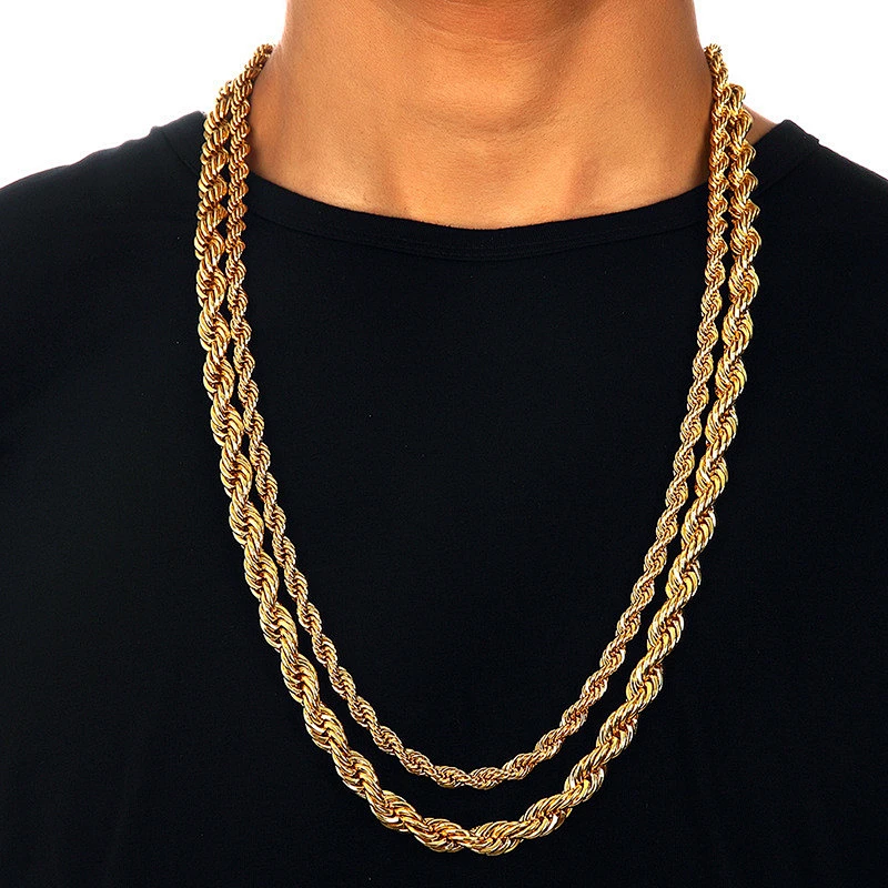 Missjewelry 18k 14K 8 Gram  Men Hip Hop Thin Gold Chain Necklace Designs