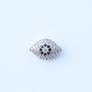 Missjewelry hip hop accessories iced out 925 sterling silver Devil eye wholesale bracelet charms