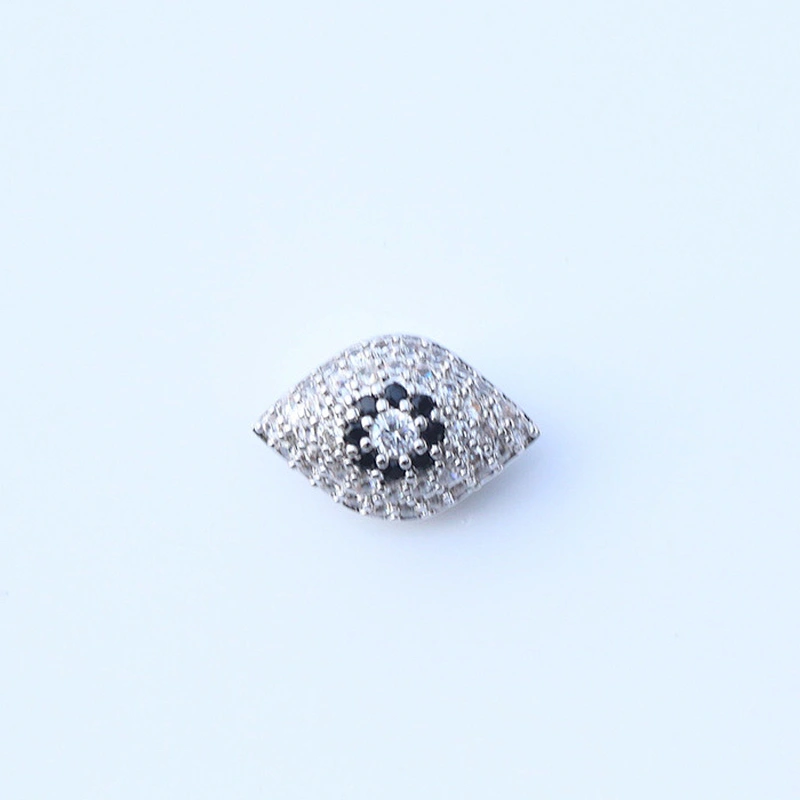 Missjewelry hip hop accessories iced out 925 sterling silver Devil eye wholesale bracelet charms