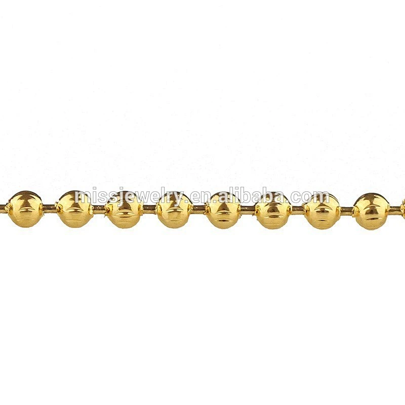 Miss Jewelry High quality fashion moon cut bead chain necklace