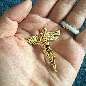 Miss jewelry  new design albanian angel dubai gold necklace pendant