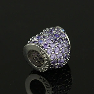 Latest quality 10mm 12mm cz diamond beads for jewelry making