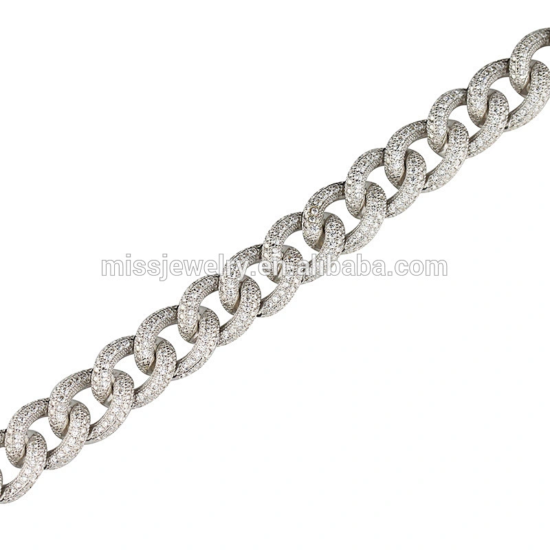 Missjewelry hip hop fashion 925 silver bracelet jewelry wholesale