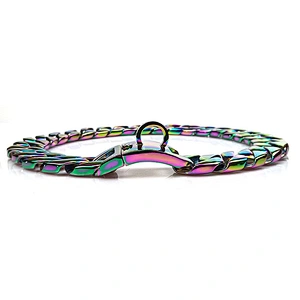 Stainless Steel Big Heavy Fancy Pet Dog Chain Gold Collar