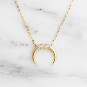 Miss Jewelry Wholesale 925 Sterling Silver Jewelry Moon Charm Necklace China