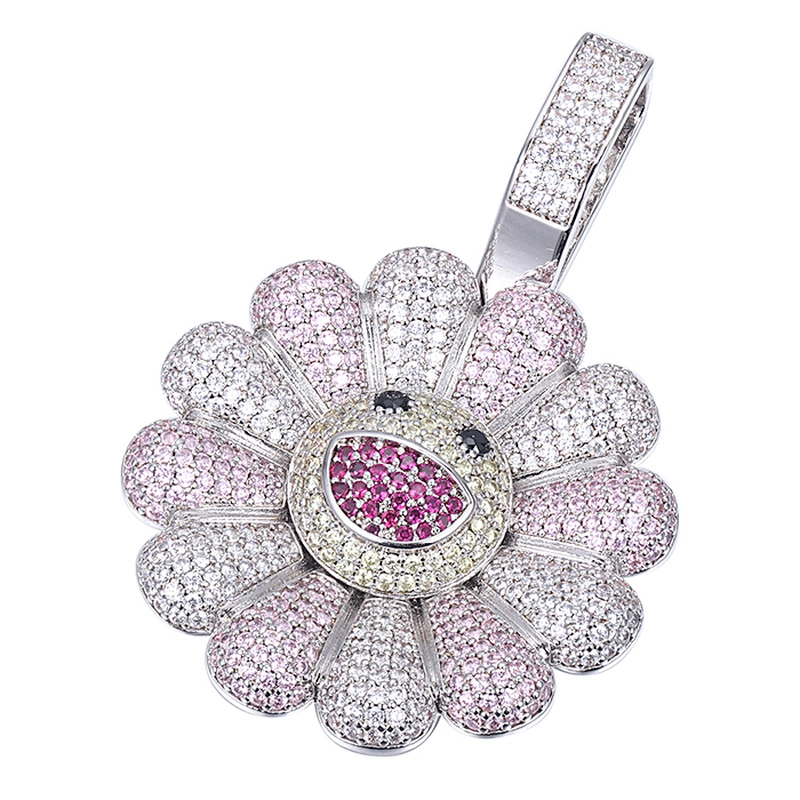 Missjewelry Hip Hop Jewelry Color New Year Sunflower Pendant