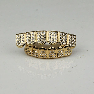 Miss Jewelry Body Jewelry Diamond Pave Free Grillz Gold Teeth, Hip Hop Teeth Grillz