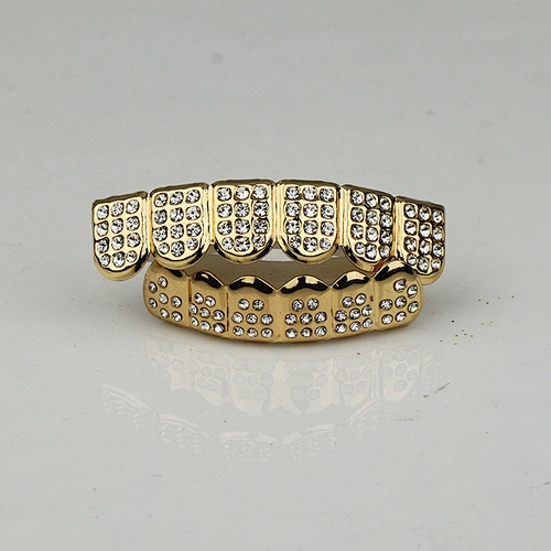 Miss Jewelry Body Jewelry Diamond Pave Free Grillz Gold Teeth, Hip Hop Teeth Grillz