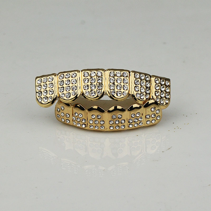 Miss Jewelry Body Jewelry Diamond Pave Free Grillz Gold Teeth, Hip Hop Teeth Grillz