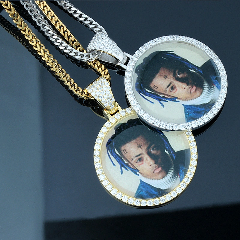 Miss Jewelry Fashion New Design Custom Celebrity CZ Picture Photo Pendant