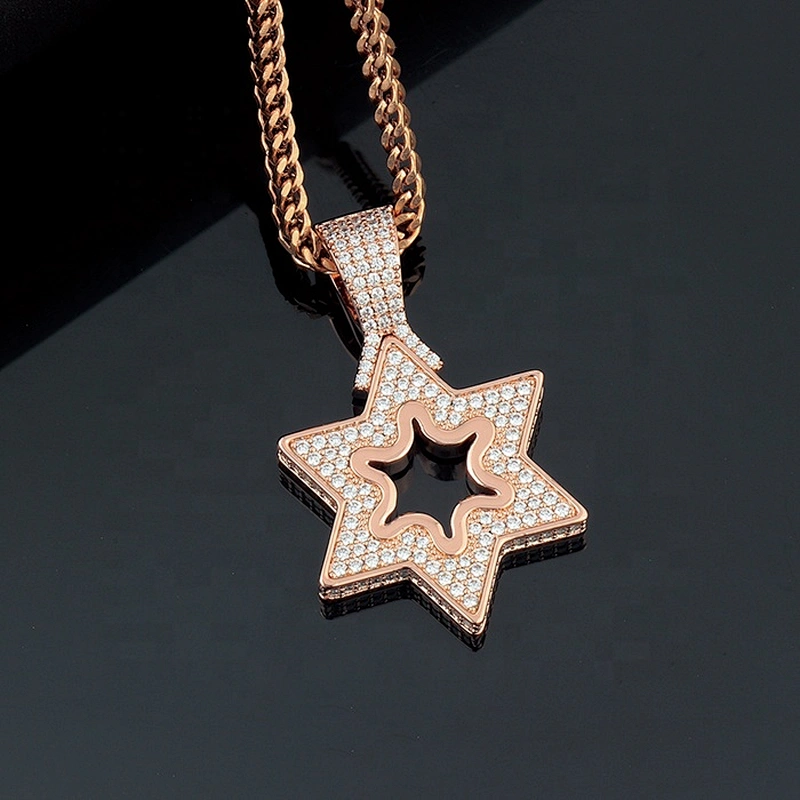 Missjewelry Hip Hop Fashion Silver Drop Star Pendant Wholesale Hip Hop Jewelry