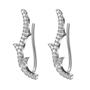 Miss Jewelry 2018 Fashion Jewelry CZ Micro Paved Screw Back Earrings