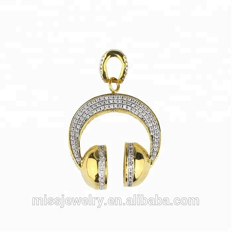 Miss Jewelry Hip Hop Jewelry Men Microphone Iced Out Custom Pendant