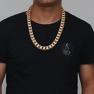 Missjewelry New Heavy Hip Hop Gold Plated Franco Chain Necklace for Men