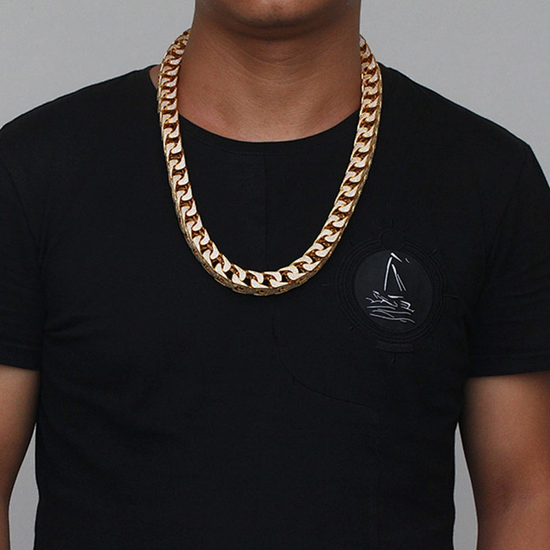 Missjewelry New Heavy Hip Hop Gold Plated Franco Chain Necklace for Men