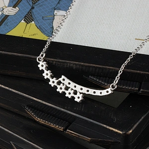 Miss Jewelry Fashion Style CZ Drop 925 Sterling Silver Necklace