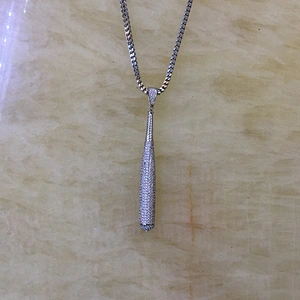 Tanishq Dubai Gold Jewelry Baseball Bat Pendant Necklace Designs MJHP169