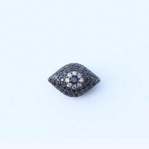 Missjewelry hip hop accessories iced out 925 sterling silver Devil eye wholesale bracelet charms