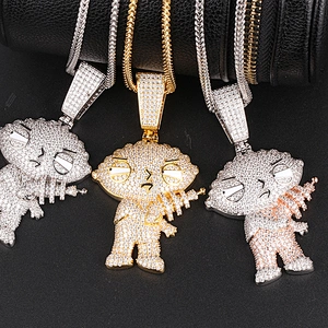 Missjewelry Hip Hop Urban Jewelry Iced Out Clasp Hip Hop Pendant