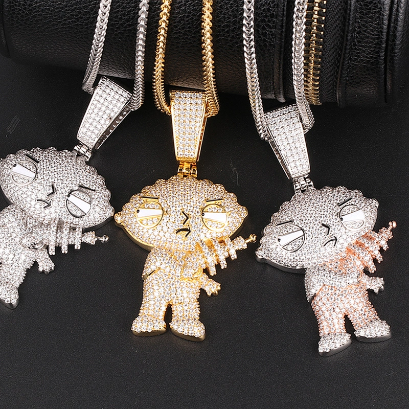 Missjewelry Hip Hop Urban Jewelry Iced Out Clasp Hip Hop Pendant