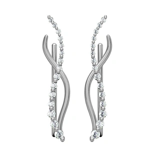 2018 Fashion 925 Sterling Silver CZ Micro Paved Earrings