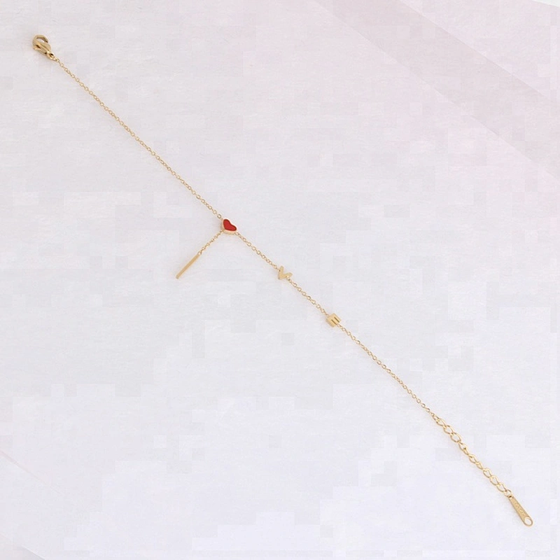 Wholesale Adjustable Gold Plated Charm Bracelet for Women