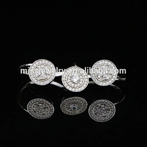 Silver Gents CZ Ring Diamond Women