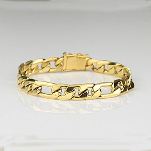 Stainless Steel Italian Men Bracelet Hip Hop