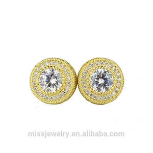 Wholesale High Quality Golden Earrings Stud Designs for Women