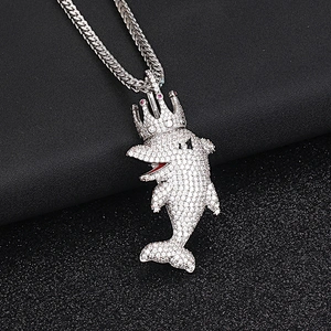 Missjewelry Hip Hop Jewelry Mens Gold Hip Hop Pendants with Necklace
