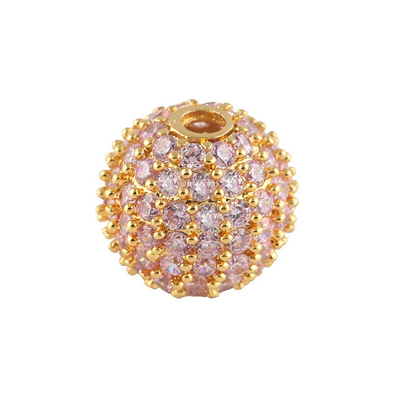 Missjewelry ball bead CZ micro pave beads designs