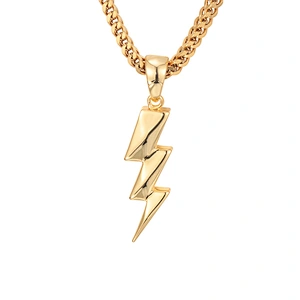 Customize Gold Urban Jewelry 925 Silver CZ Micro Pave Bling Diamond Hip Hop Necklace Pendant