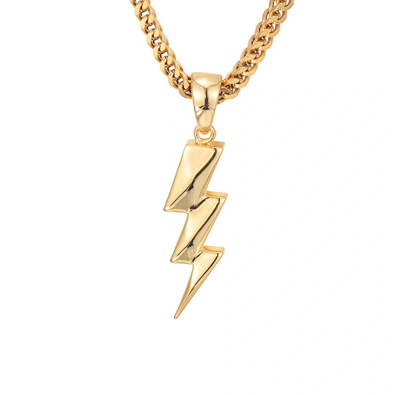 Customize Gold Urban Jewelry 925 Silver CZ Micro Pave Bling Diamond Hip Hop Necklace Pendant