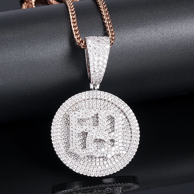 Design Hip hop jewelry Personalized Name Necklace Dubai Gold Coin 69 Pendant