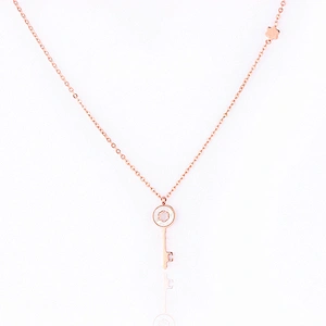 Custom Made Key Pendant Necklace Choker Meaning Ladies