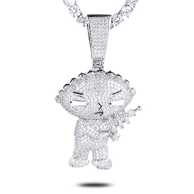Missjewelry Hip Hop Urban Jewelry Iced Out Clasp Hip Hop Pendant