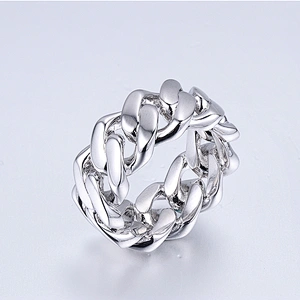Missjewelry Hip Hop Urban Jewelry Gold Boys Fashion Cuban Link Ring