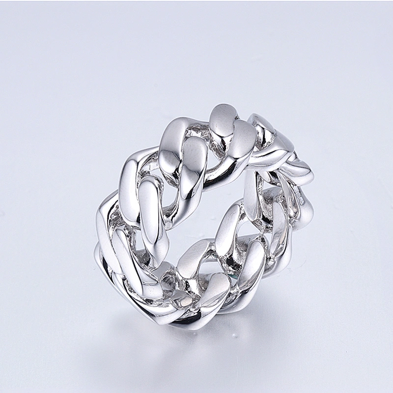 Missjewelry Hip Hop Urban Jewelry Gold Boys Fashion Cuban Link Ring