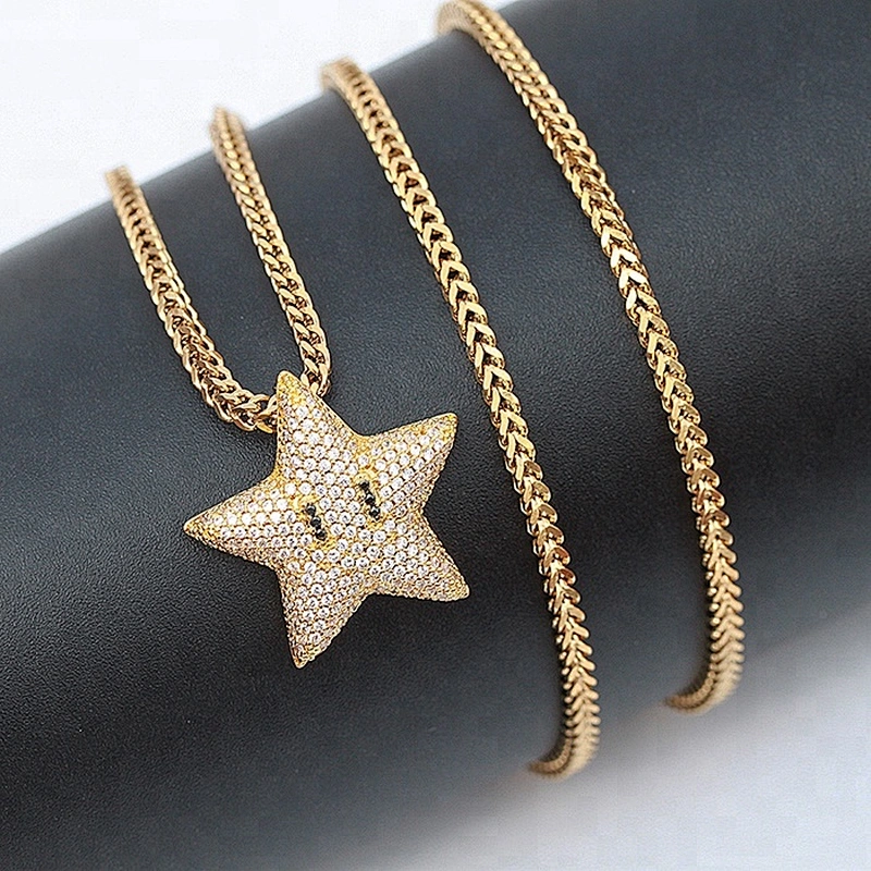 Miss Jewelry Charm Jewelry Arrow Gold Star Pendant Necklace