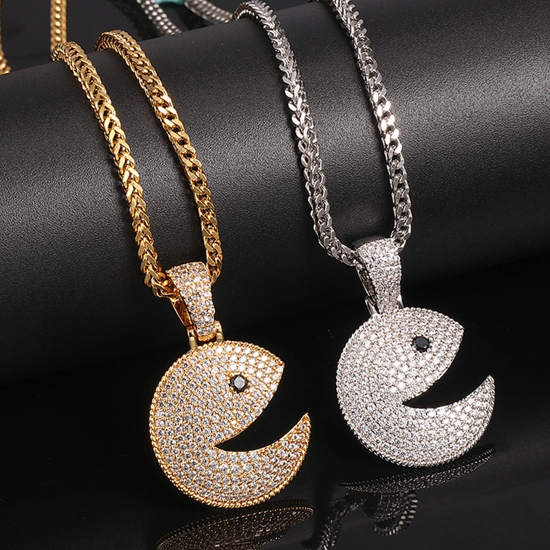 Missjewelry Hip Hop  Designs Men Urban Jewelry Cubic Zircon Diamond Gold Pendant