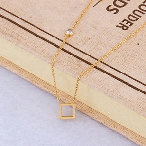 Miss Jewelry 316 Stainless Steel Necklace 14k Gold Plated Chain Silver Jewelry 925 Sterling Necklace for Women