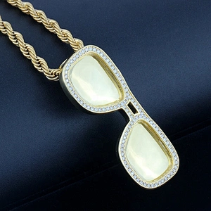 Miss Jewelry New Cheap Hot Sale Designer Sunglass Gold Necklace Pendant Fashionable Jewelry