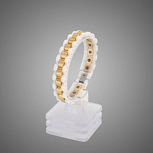 Hot Sale gold plated health benefit ceramic bracelet for men