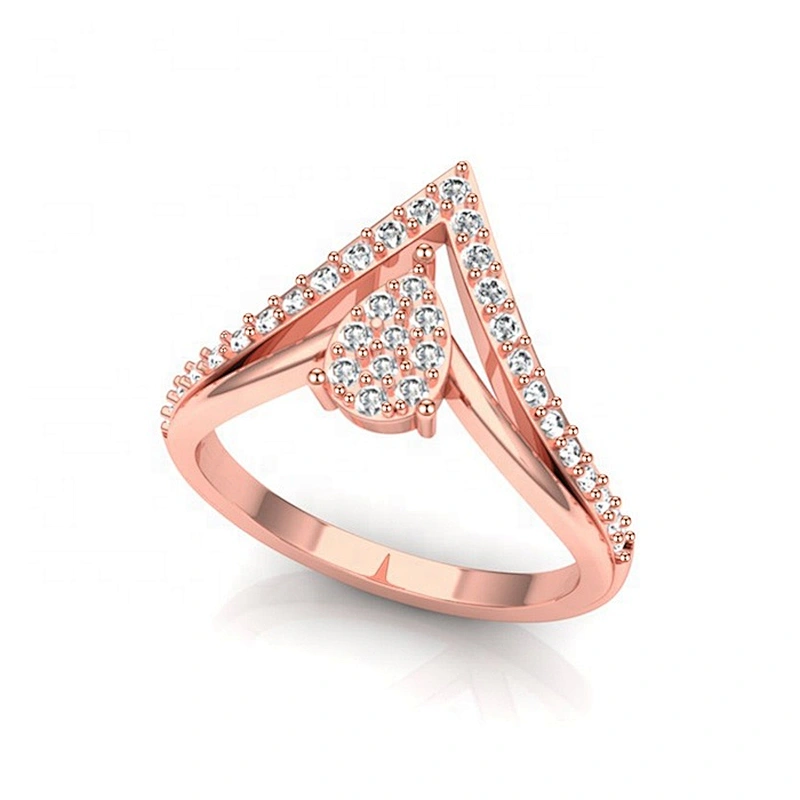 Miss Jewelry Ladies Fashion New Design Crown 14k 18k Gold All Real Zirconia Diamond CZ Finger Ring Silver 925 for Women
