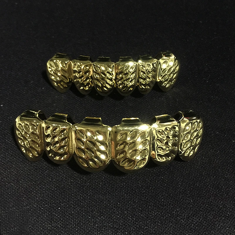 Miss Jewelry wholesale hip hop men's 18k gold teeth grillz, free size grillz teeth