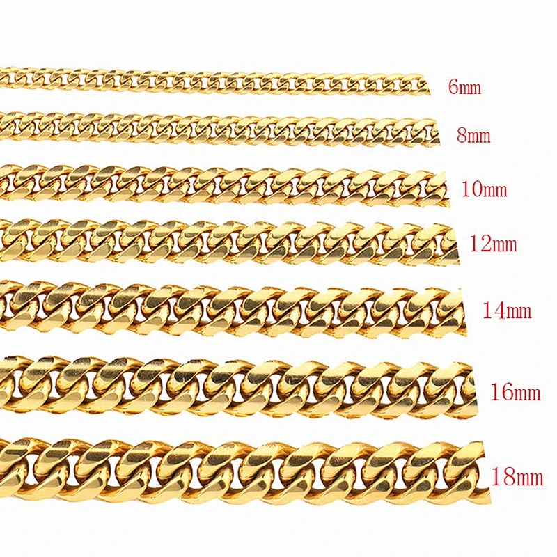 14k Gold Heavy Chain Miami Cuban Link Mens
