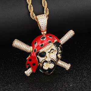 Missjewelry Hip Hop Jewelry  Quality CZ AAA  Pirate Name Pendant