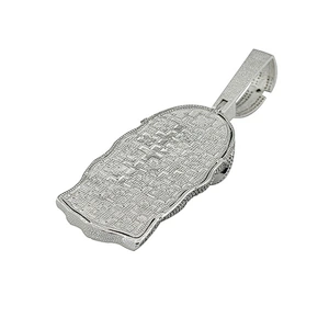 Fashion Hip Hop Cubic Zirconia Jewelry Stainless Steel Jesus Head Pendant