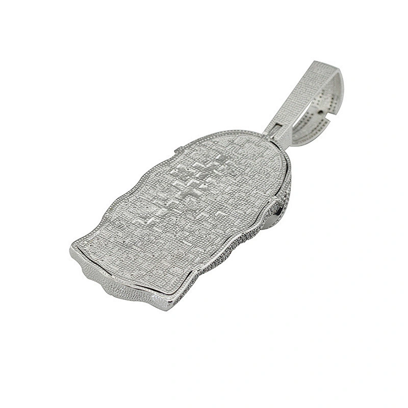 Fashion Hip Hop Cubic Zirconia Jewelry Stainless Steel Jesus Head Pendant