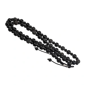Long African Gemstone Beaded Necklace